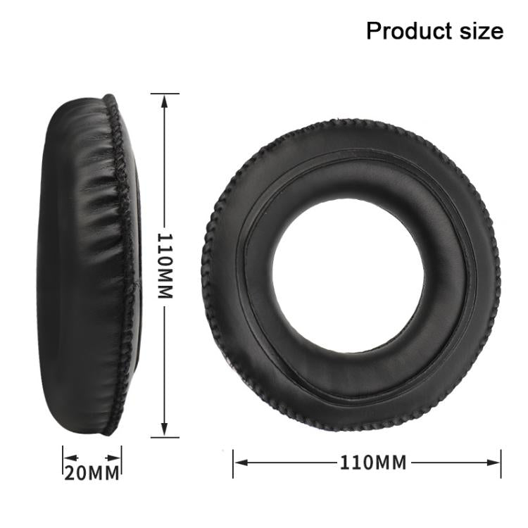 2pcs Protein Leather Replacement Earpads For AKG K240 MKII / K270 - Black