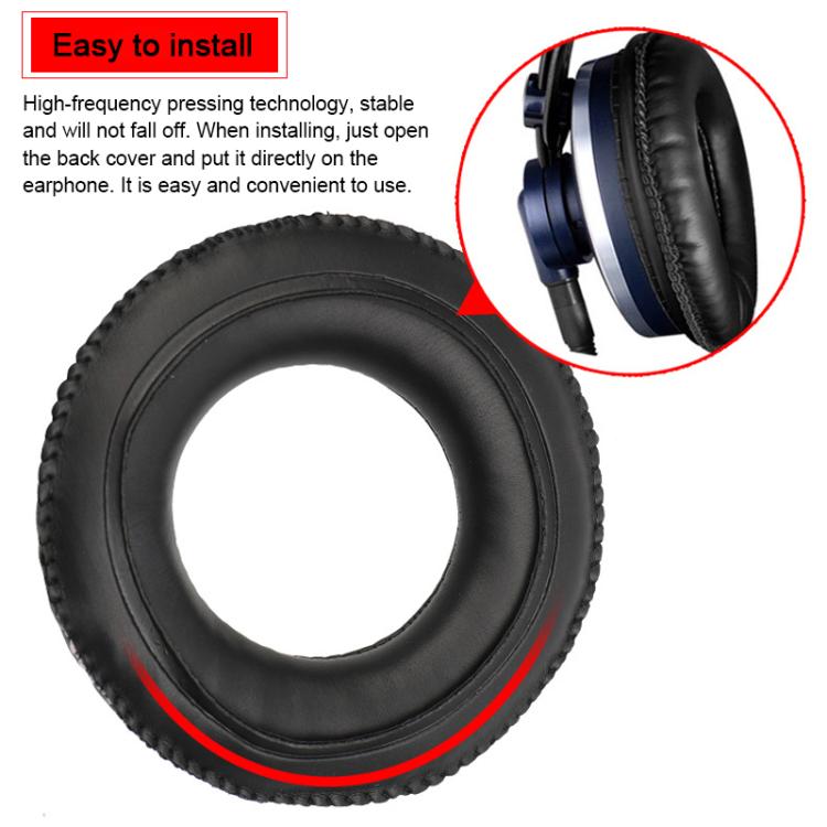 2pcs Protein Leather Replacement Earpads For AKG K240 MKII / K270 - Black