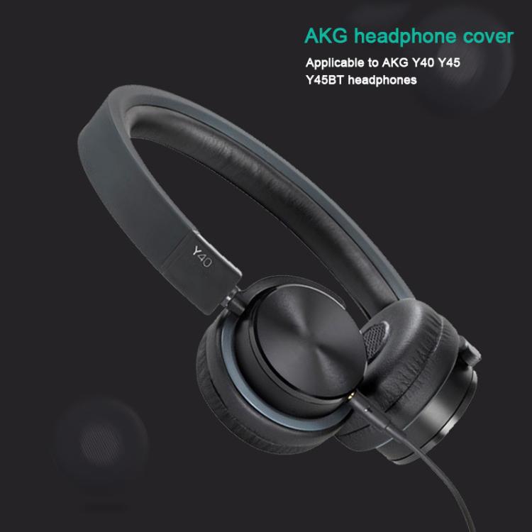 2pcs Protein Leather Replacement Earpads For AKG Y40 / Y45 / Y45BT