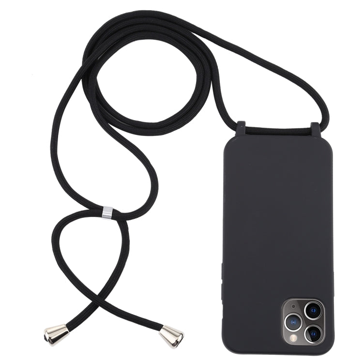 For iPhone 12 Pro Max Candy Colors TPU Protective Case with Lanyard