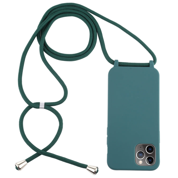 For iPhone 12 Pro Max Candy Colors TPU Protective Case with Lanyard