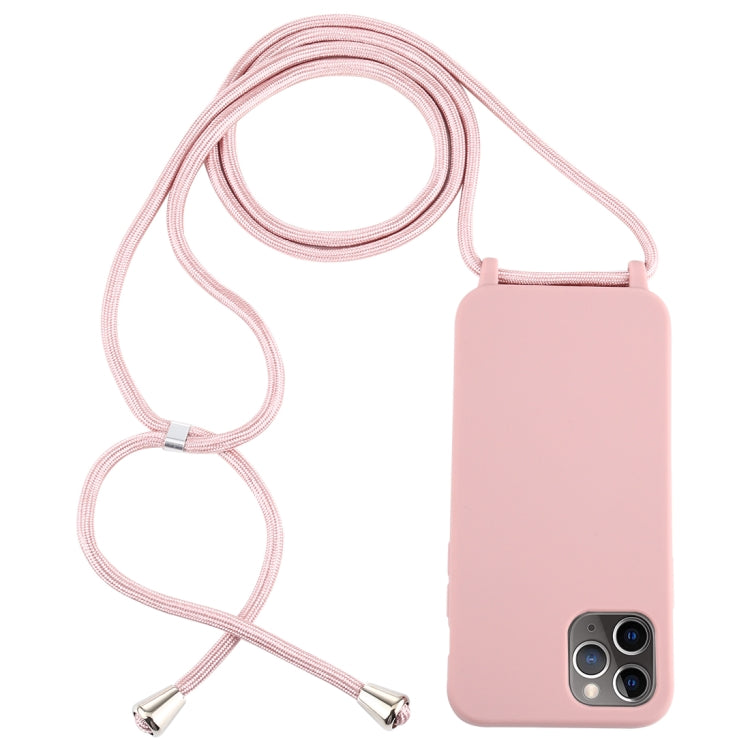 For iPhone 12 Pro Max Candy Colors TPU Protective Case with Lanyard