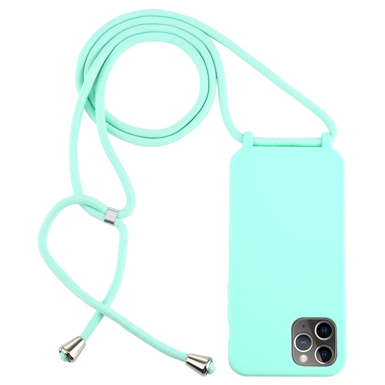 For iPhone 12 Pro Max Candy Colors TPU Protective Case with Lanyard