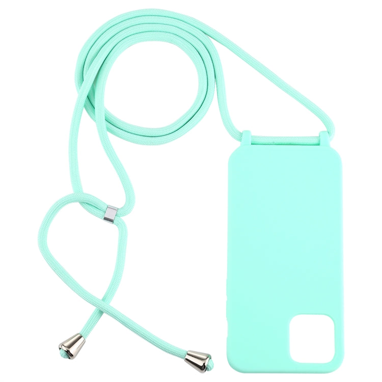For iPhone 12 Pro Max Candy Colors TPU Protective Case with Lanyard