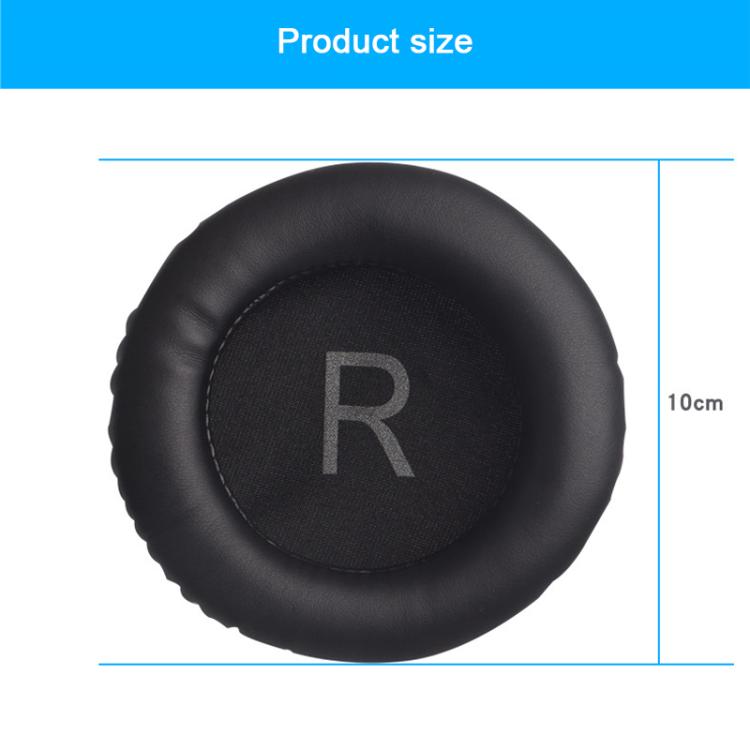 1 Pair Protein Leather Replacement Earpads For AKG K52 / K72 / K92 - Black