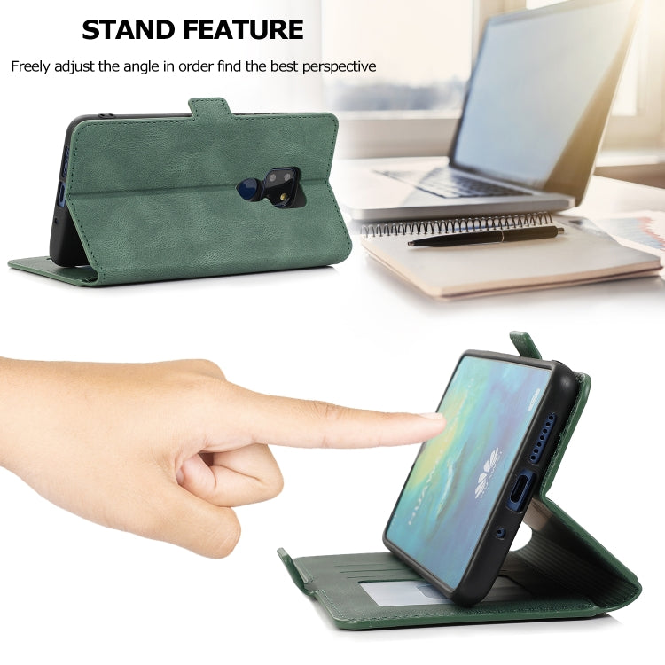 For Huawei Mate 20 Retro Magnetic Closing Clasp Horizontal Flip Leather Case with Holder & Card Slots & Photo Frame & Wallet