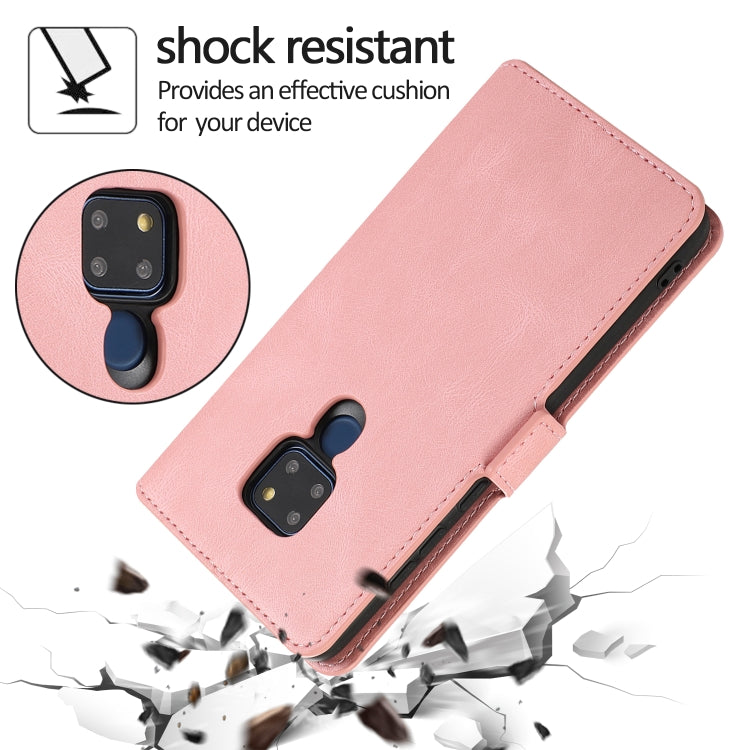 For Huawei Mate 20 Retro Magnetic Closing Clasp Horizontal Flip Leather Case with Holder & Card Slots & Photo Frame & Wallet