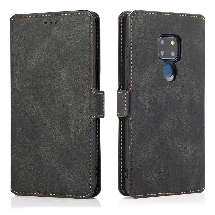 For Huawei Mate 20 Retro Magnetic Closing Clasp Horizontal Flip Leather Case with Holder & Card Slots & Photo Frame & Wallet