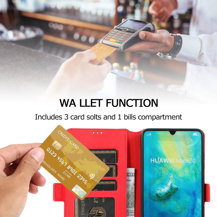 For Huawei Mate 20 Retro Magnetic Closing Clasp Horizontal Flip Leather Case with Holder & Card Slots & Photo Frame & Wallet