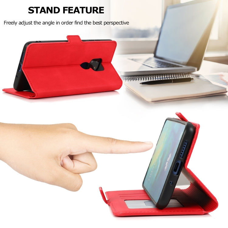 For Huawei Mate 20 Retro Magnetic Closing Clasp Horizontal Flip Leather Case with Holder & Card Slots & Photo Frame & Wallet