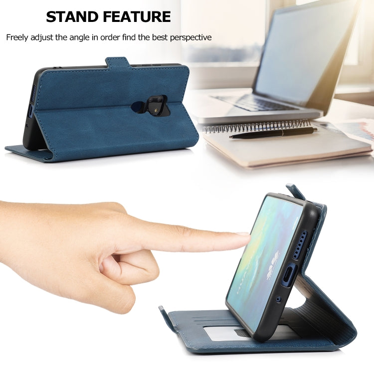 For Huawei Mate 20 Retro Magnetic Closing Clasp Horizontal Flip Leather Case with Holder & Card Slots & Photo Frame & Wallet