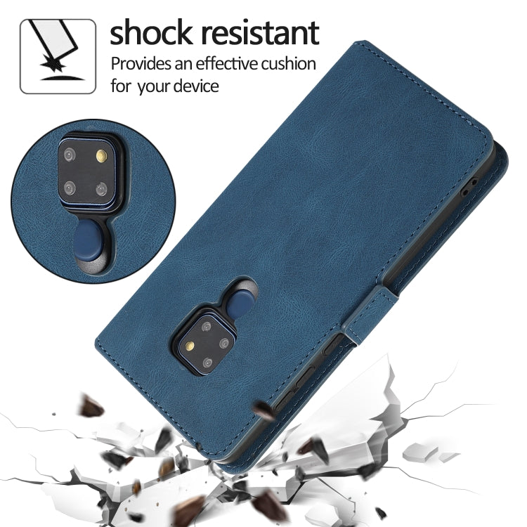 For Huawei Mate 20 Retro Magnetic Closing Clasp Horizontal Flip Leather Case with Holder & Card Slots & Photo Frame & Wallet