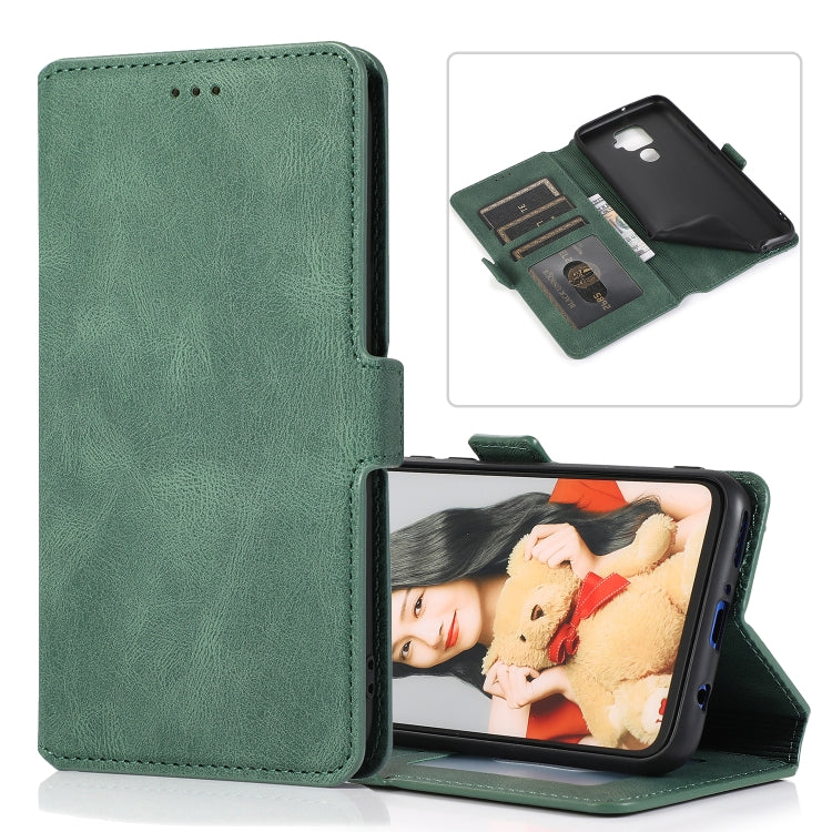 For Huawei Mate 30 Lite Retro Magnetic Closing Clasp Horizontal Flip Leather Case with Holder & Card Slots & Photo Frame & Wallet