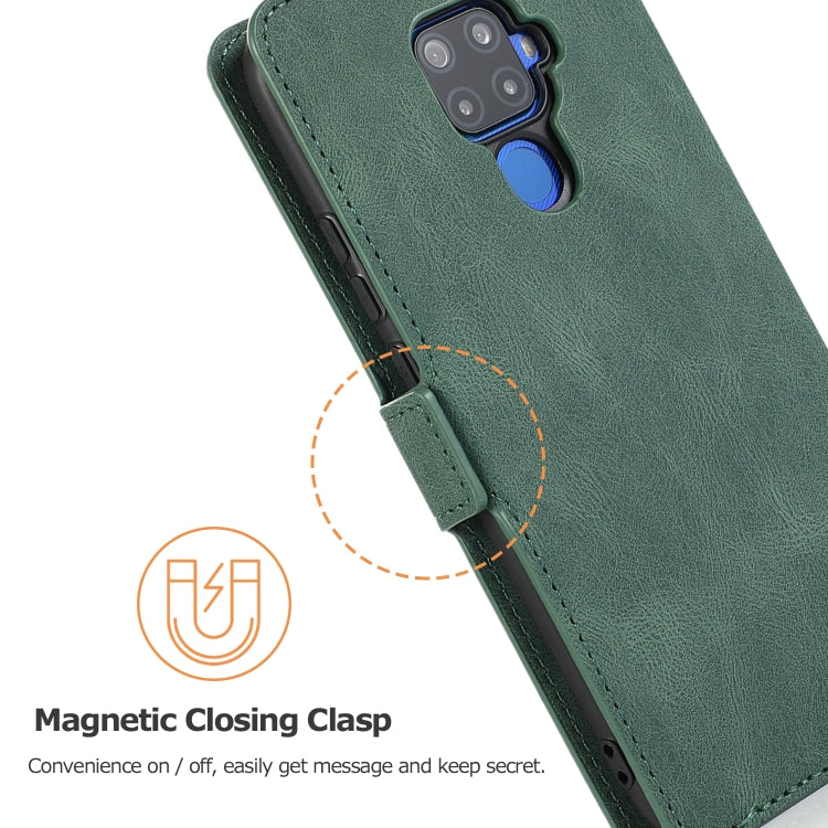 For Huawei Mate 30 Lite Retro Magnetic Closing Clasp Horizontal Flip Leather Case with Holder & Card Slots & Photo Frame & Wallet