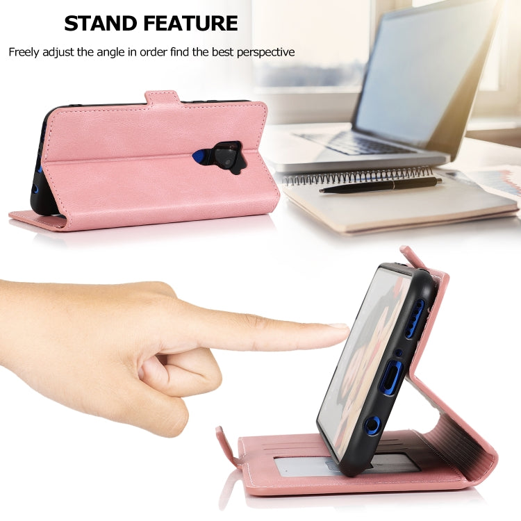 For Huawei Mate 30 Lite Retro Magnetic Closing Clasp Horizontal Flip Leather Case with Holder & Card Slots & Photo Frame & Wallet