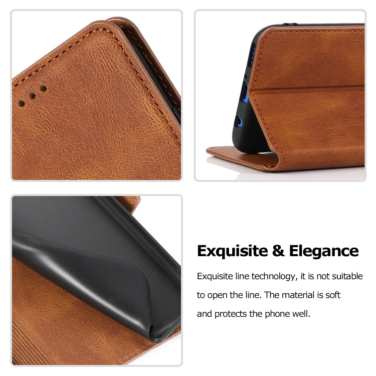 For Huawei Mate 30 Lite Retro Magnetic Closing Clasp Horizontal Flip Leather Case with Holder & Card Slots & Photo Frame & Wallet