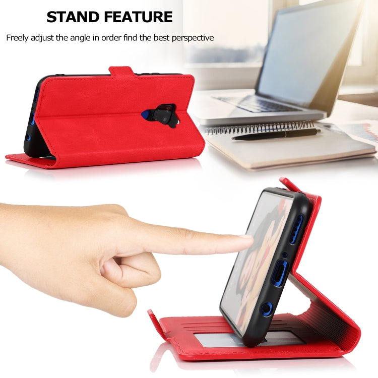 For Huawei Mate 30 Lite Retro Magnetic Closing Clasp Horizontal Flip Leather Case with Holder & Card Slots & Photo Frame & Wallet