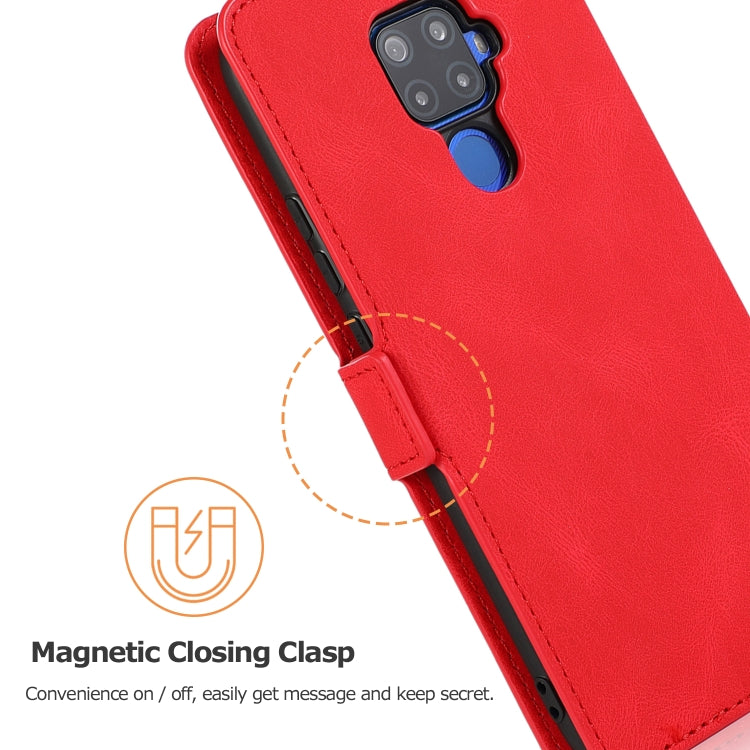 For Huawei Mate 30 Lite Retro Magnetic Closing Clasp Horizontal Flip Leather Case with Holder & Card Slots & Photo Frame & Wallet