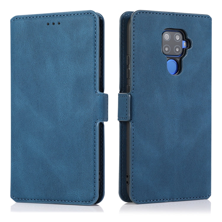 For Huawei Mate 30 Lite Retro Magnetic Closing Clasp Horizontal Flip Leather Case with Holder & Card Slots & Photo Frame & Wallet