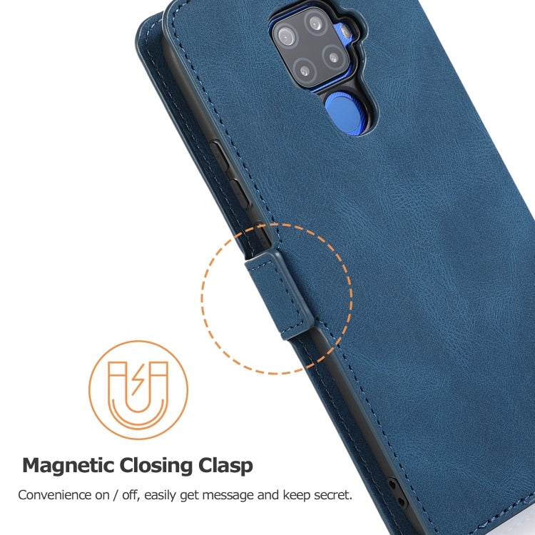 For Huawei Mate 30 Lite Retro Magnetic Closing Clasp Horizontal Flip Leather Case with Holder & Card Slots & Photo Frame & Wallet