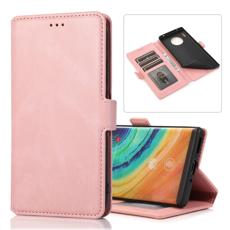 For Huawei Mate 30 Pro Retro Magnetic Closing Clasp Horizontal Flip Leather Case with Holder & Card Slots & Photo Frame & Wallet