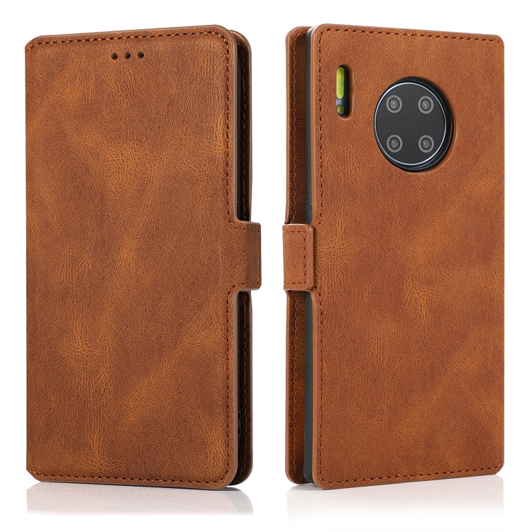 For Huawei Mate 30 Pro Retro Magnetic Closing Clasp Horizontal Flip Leather Case with Holder & Card Slots & Photo Frame & Wallet