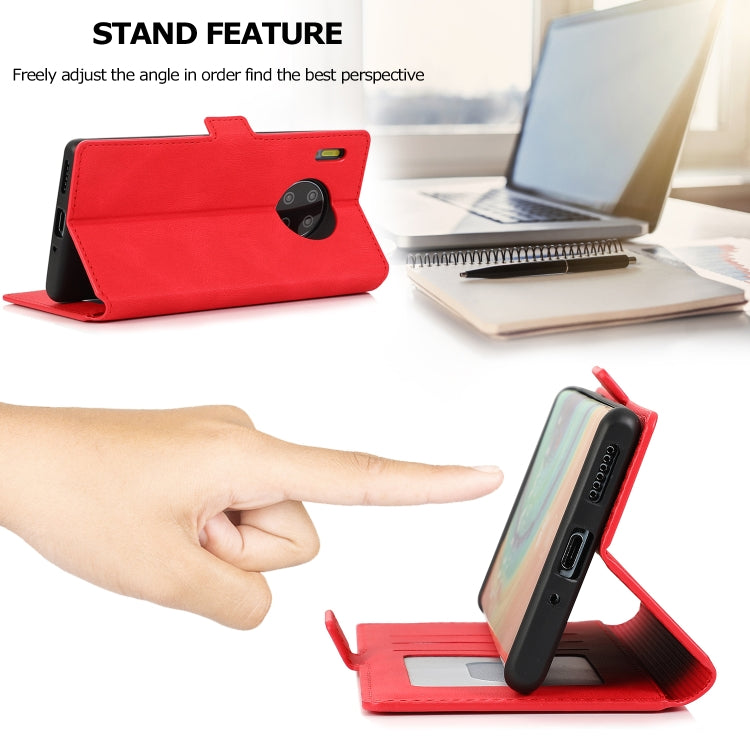 For Huawei Mate 30 Pro Retro Magnetic Closing Clasp Horizontal Flip Leather Case with Holder & Card Slots & Photo Frame & Wallet