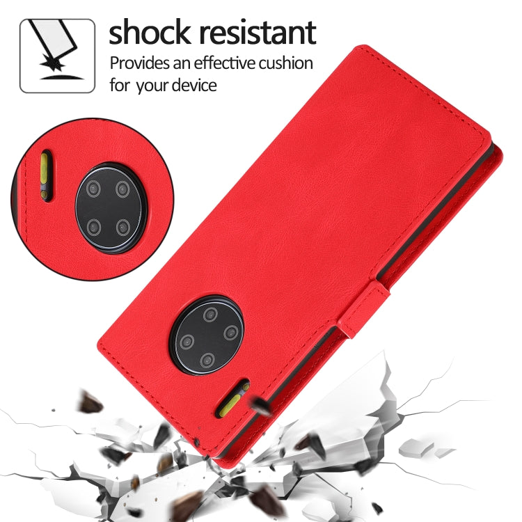 For Huawei Mate 30 Pro Retro Magnetic Closing Clasp Horizontal Flip Leather Case with Holder & Card Slots & Photo Frame & Wallet