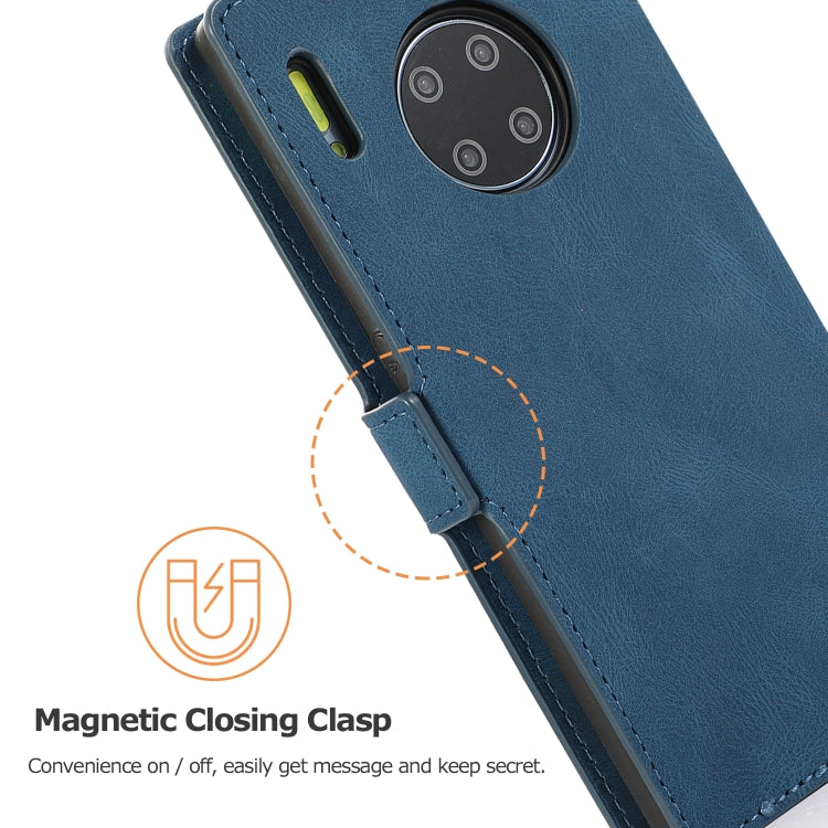 For Huawei Mate 30 Pro Retro Magnetic Closing Clasp Horizontal Flip Leather Case with Holder & Card Slots & Photo Frame & Wallet
