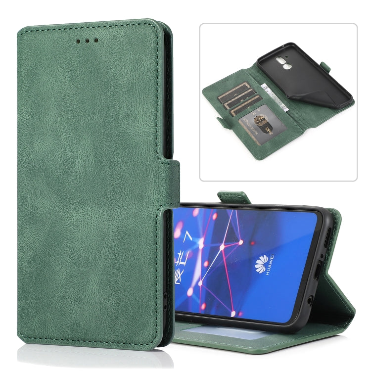 For Huawei Mate 20 Lite Retro Magnetic Closing Clasp Horizontal Flip Leather Case with Holder & Card Slots & Photo Frame & Wallet