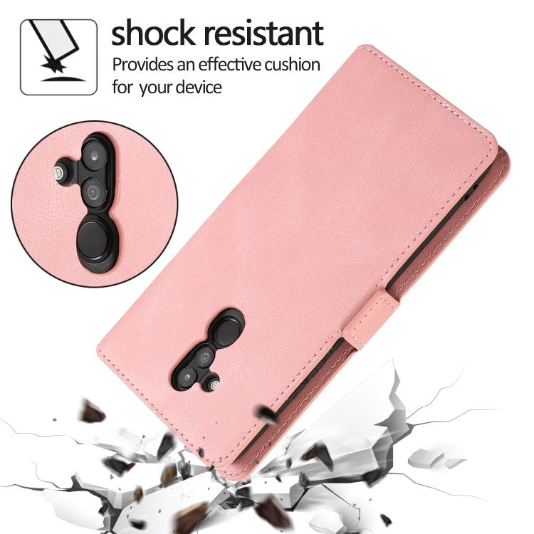 For Huawei Mate 20 Lite Retro Magnetic Closing Clasp Horizontal Flip Leather Case with Holder & Card Slots & Photo Frame & Wallet