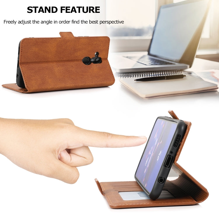 For Huawei Mate 20 Lite Retro Magnetic Closing Clasp Horizontal Flip Leather Case with Holder & Card Slots & Photo Frame & Wallet