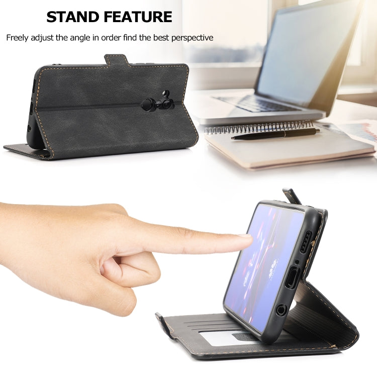 For Huawei Mate 20 Lite Retro Magnetic Closing Clasp Horizontal Flip Leather Case with Holder & Card Slots & Photo Frame & Wallet