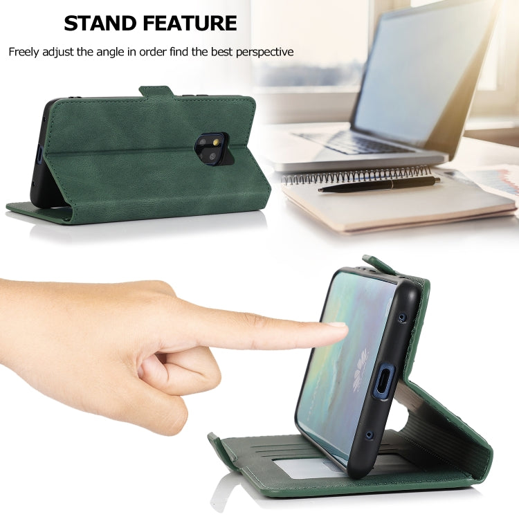 For Huawei Mate 20 Pro Retro Magnetic Closing Clasp Horizontal Flip Leather Case with Holder & Card Slots & Photo Frame & Wallet