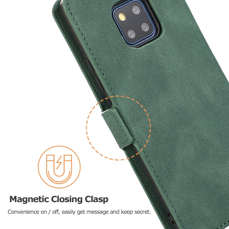 For Huawei Mate 20 Pro Retro Magnetic Closing Clasp Horizontal Flip Leather Case with Holder & Card Slots & Photo Frame & Wallet