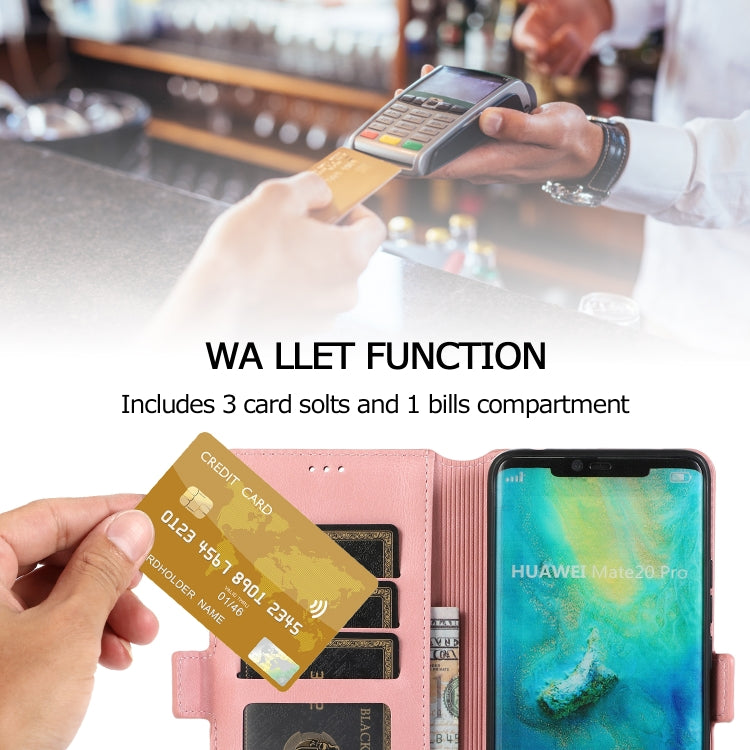 For Huawei Mate 20 Pro Retro Magnetic Closing Clasp Horizontal Flip Leather Case with Holder & Card Slots & Photo Frame & Wallet