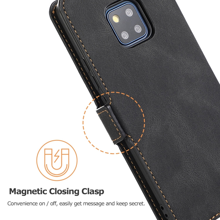 For Huawei Mate 20 Pro Retro Magnetic Closing Clasp Horizontal Flip Leather Case with Holder & Card Slots & Photo Frame & Wallet