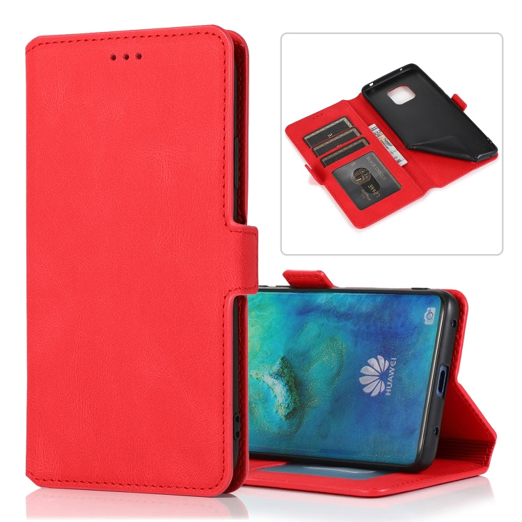 For Huawei Mate 20 Pro Retro Magnetic Closing Clasp Horizontal Flip Leather Case with Holder & Card Slots & Photo Frame & Wallet