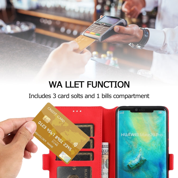 For Huawei Mate 20 Pro Retro Magnetic Closing Clasp Horizontal Flip Leather Case with Holder & Card Slots & Photo Frame & Wallet
