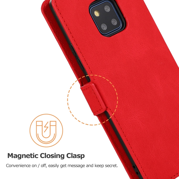 For Huawei Mate 20 Pro Retro Magnetic Closing Clasp Horizontal Flip Leather Case with Holder & Card Slots & Photo Frame & Wallet