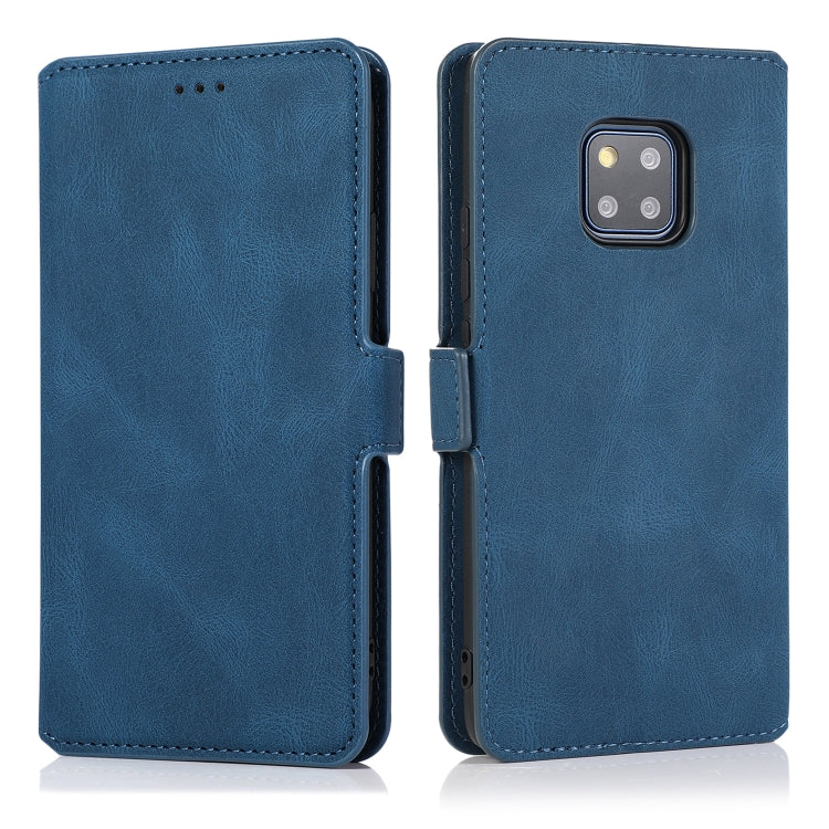 For Huawei Mate 20 Pro Retro Magnetic Closing Clasp Horizontal Flip Leather Case with Holder & Card Slots & Photo Frame & Wallet