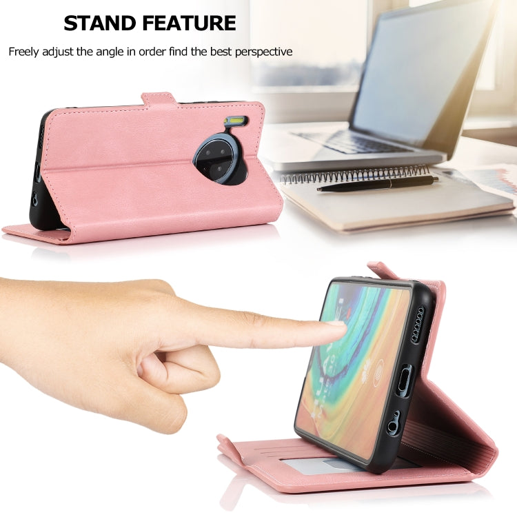 For Huawei Mate 30 Retro Magnetic Closing Clasp Horizontal Flip Leather Case with Holder & Card Slots & Photo Frame & Wallet