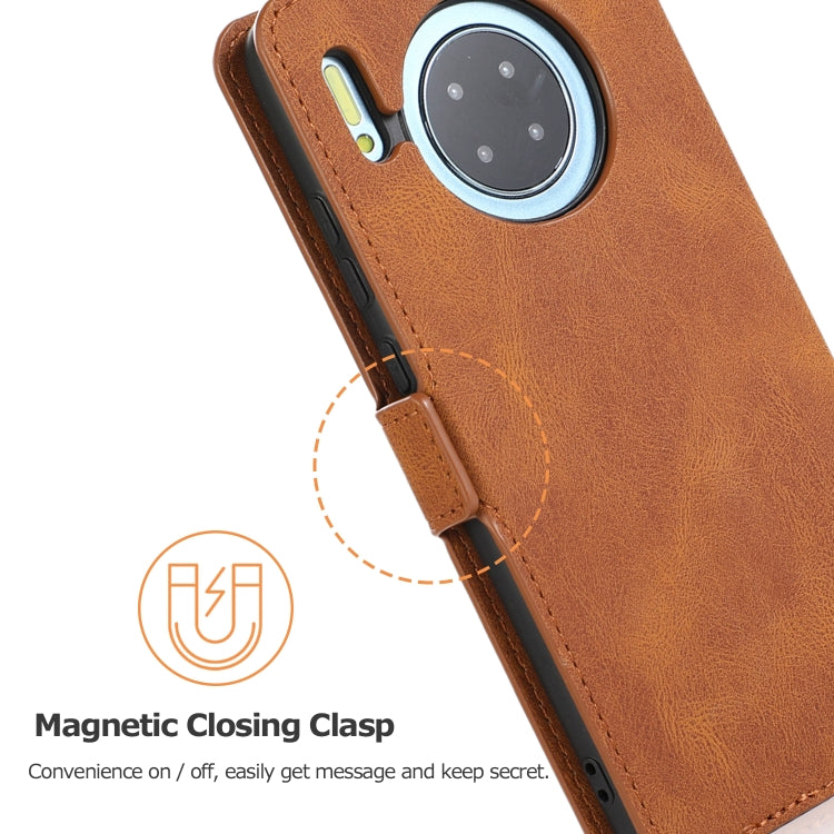 For Huawei Mate 30 Retro Magnetic Closing Clasp Horizontal Flip Leather Case with Holder & Card Slots & Photo Frame & Wallet