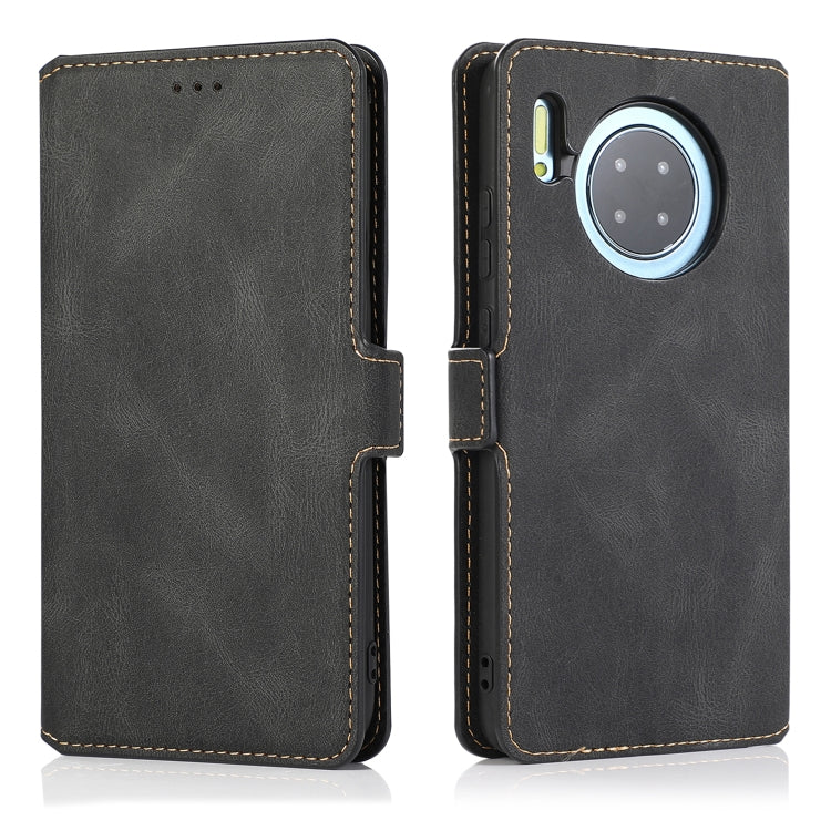 For Huawei Mate 30 Retro Magnetic Closing Clasp Horizontal Flip Leather Case with Holder & Card Slots & Photo Frame & Wallet