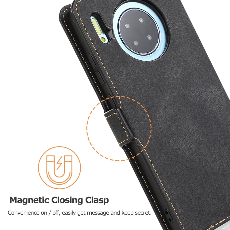 For Huawei Mate 30 Retro Magnetic Closing Clasp Horizontal Flip Leather Case with Holder & Card Slots & Photo Frame & Wallet