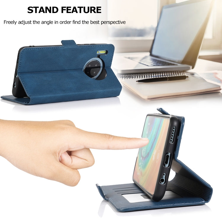For Huawei Mate 30 Retro Magnetic Closing Clasp Horizontal Flip Leather Case with Holder & Card Slots & Photo Frame & Wallet