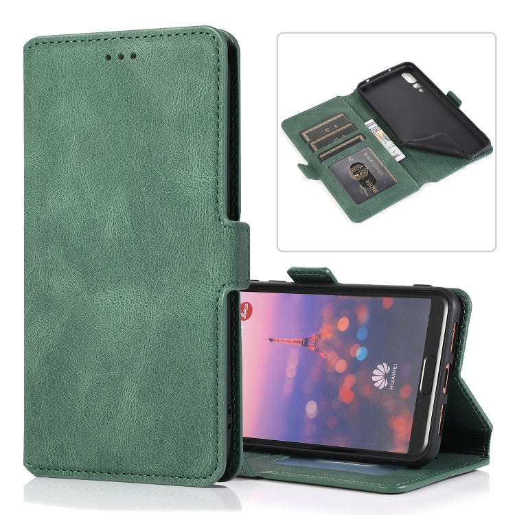 For Huawei P20 Pro Retro Magnetic Closing Clasp Horizontal Flip Leather Case with Holder & Card Slots & Photo Frame & Wallet