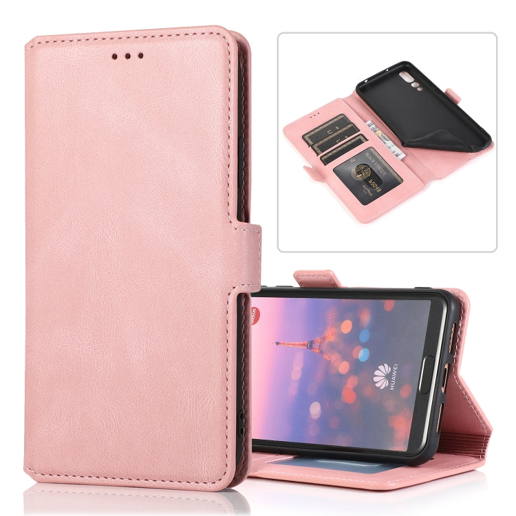For Huawei P20 Pro Retro Magnetic Closing Clasp Horizontal Flip Leather Case with Holder & Card Slots & Photo Frame & Wallet