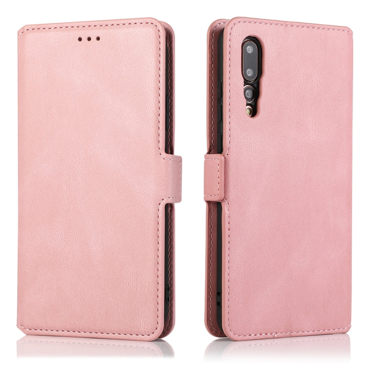 For Huawei P20 Pro Retro Magnetic Closing Clasp Horizontal Flip Leather Case with Holder & Card Slots & Photo Frame & Wallet
