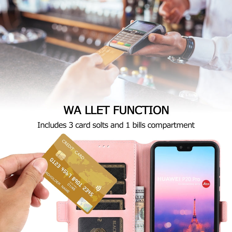 For Huawei P20 Pro Retro Magnetic Closing Clasp Horizontal Flip Leather Case with Holder & Card Slots & Photo Frame & Wallet